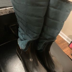 SOLD!!!Burberry Quilted Rain Boots